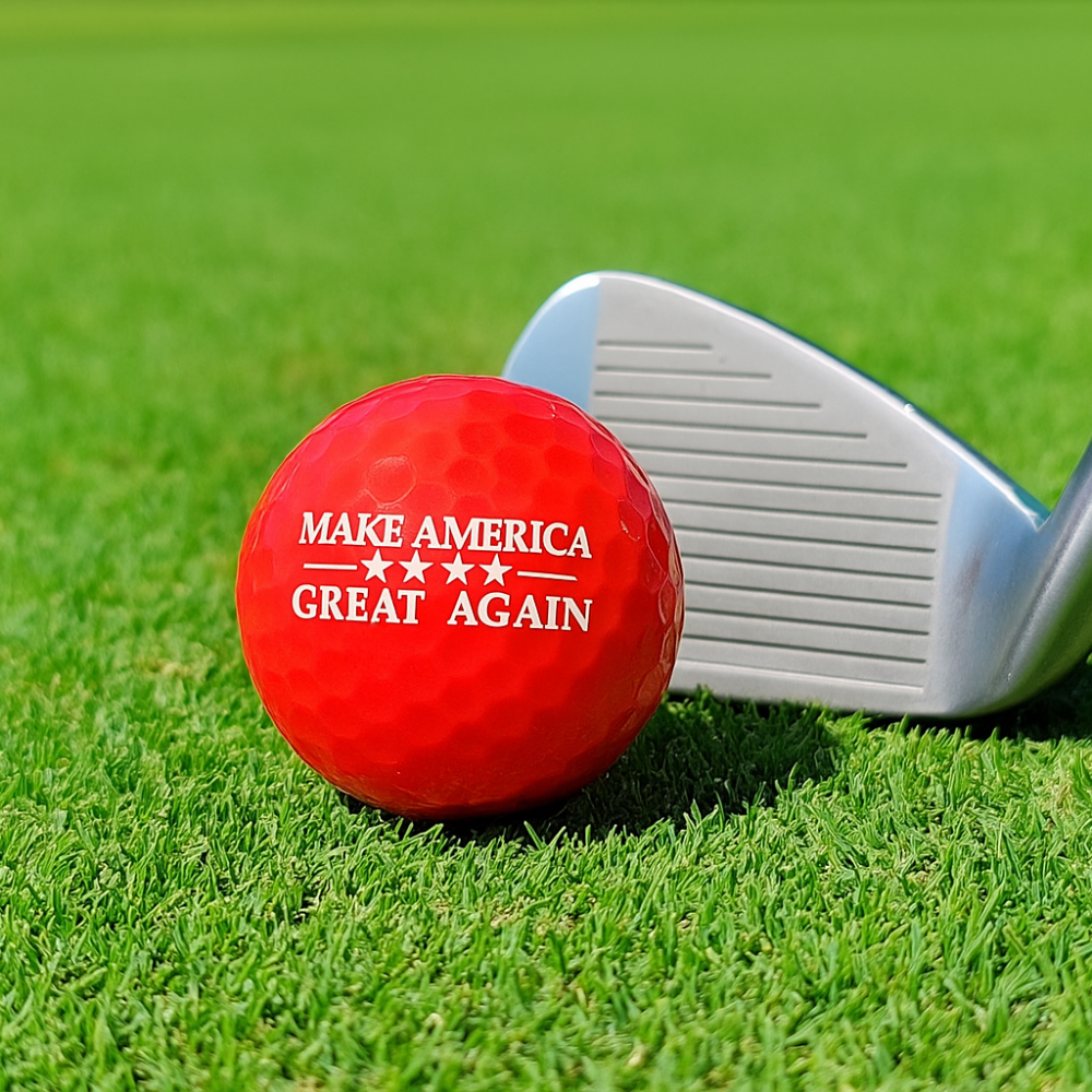 45/47 Presidential Red Golf Ball – “Make America Great Again” Collectible Golf Ball