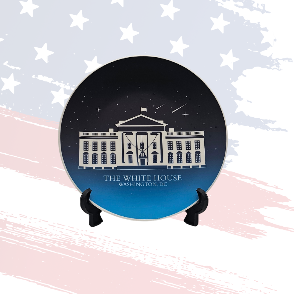 7" White House Decorative Plate – Washington, D.C. Exclusive Gift!