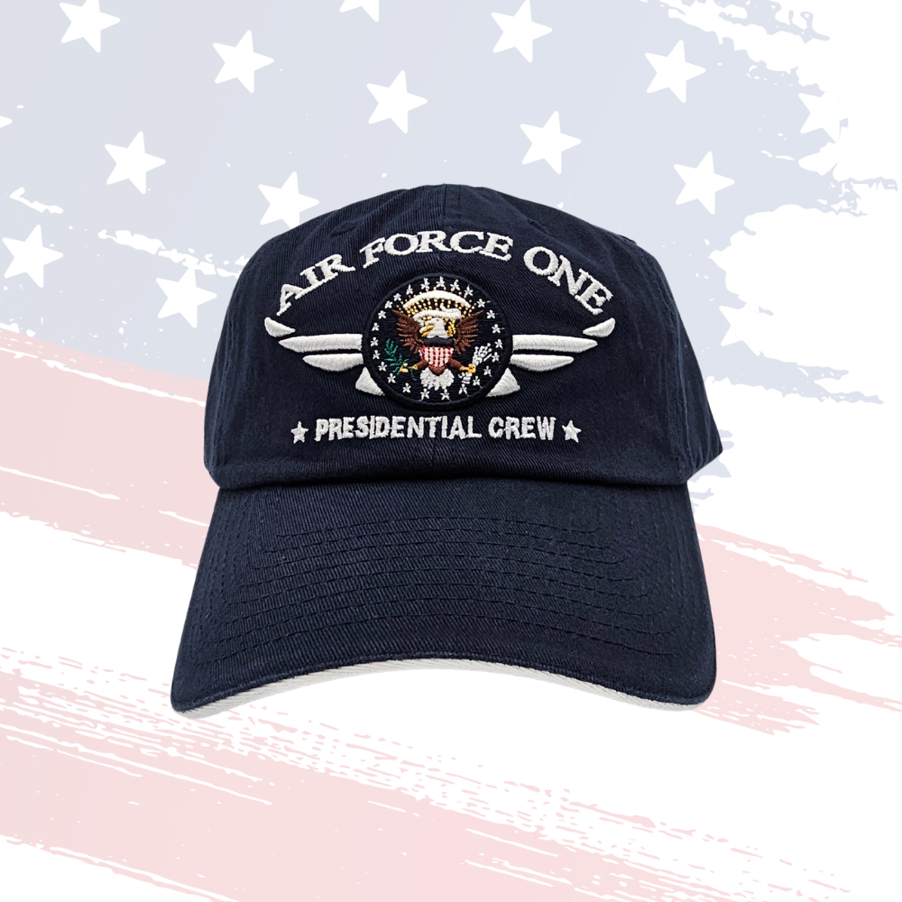 Air Force One Embroidered Cap – Navy | Presidential Adjustable Hat