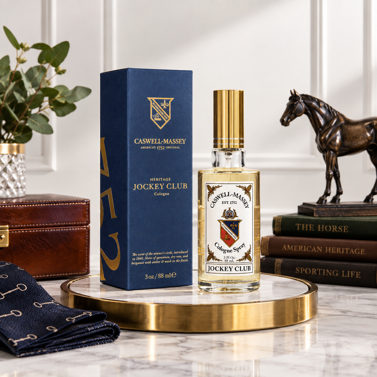 Caswell-Massey Jockey Club Cologne Spray – 3 oz American Heritage Fragrance