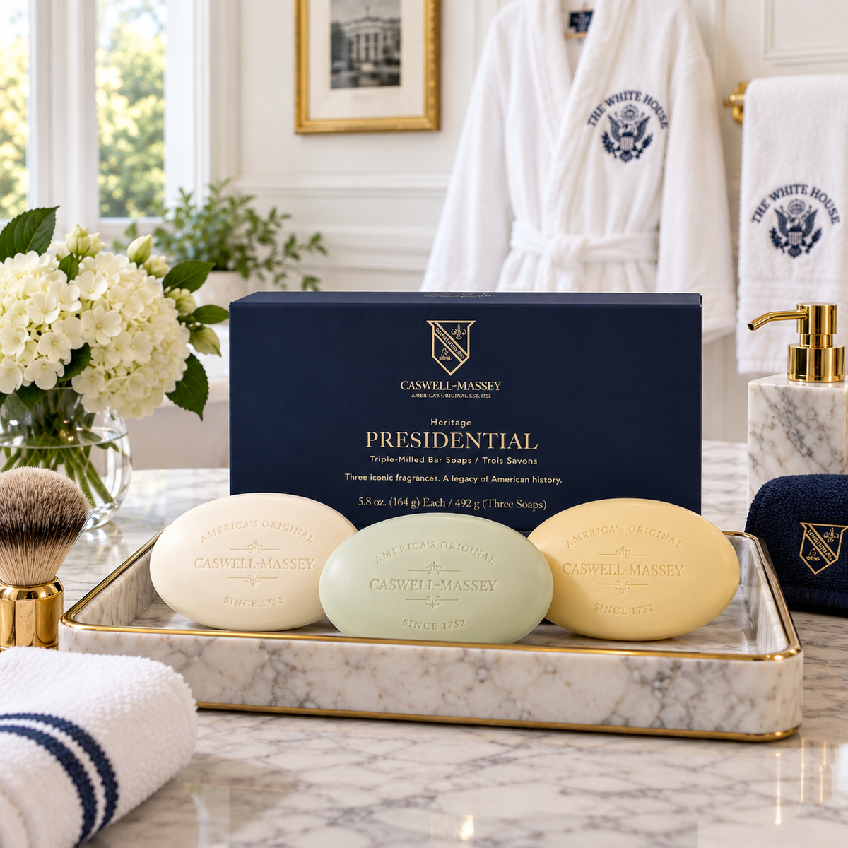Caswell-Massey Presidential Triple-Milled Soap Set – Historic American Fragrances