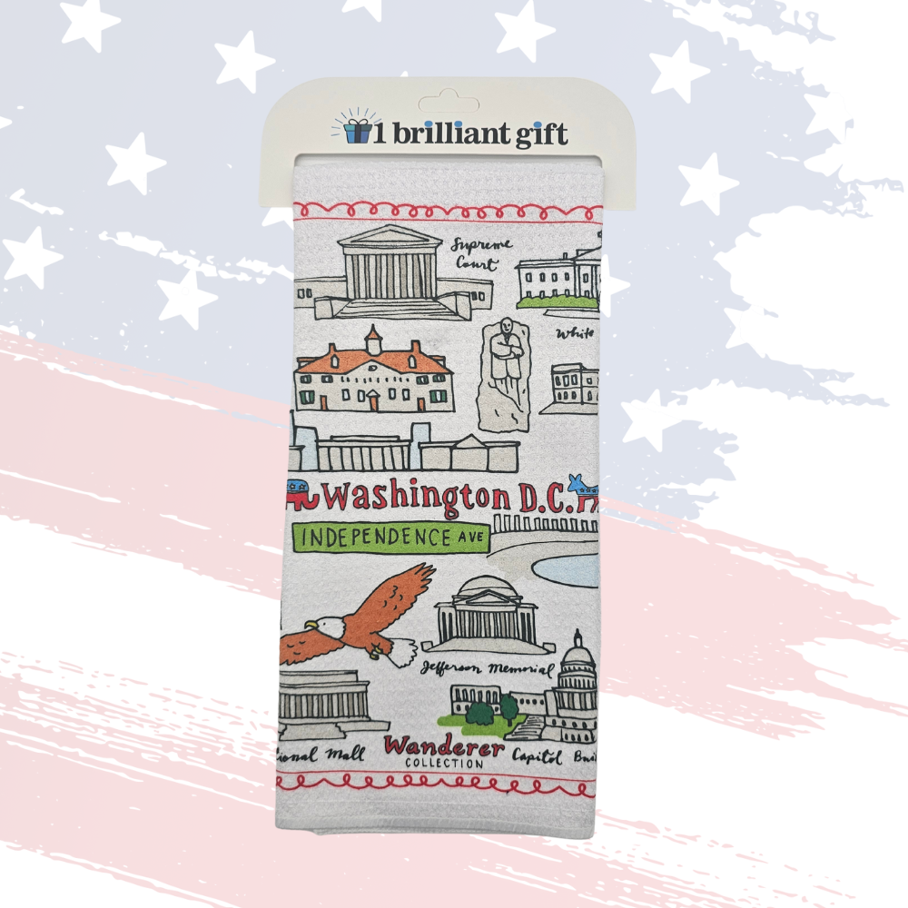 DC Icons Kitchen Towel – 100% Polyester, Soft & US Designed