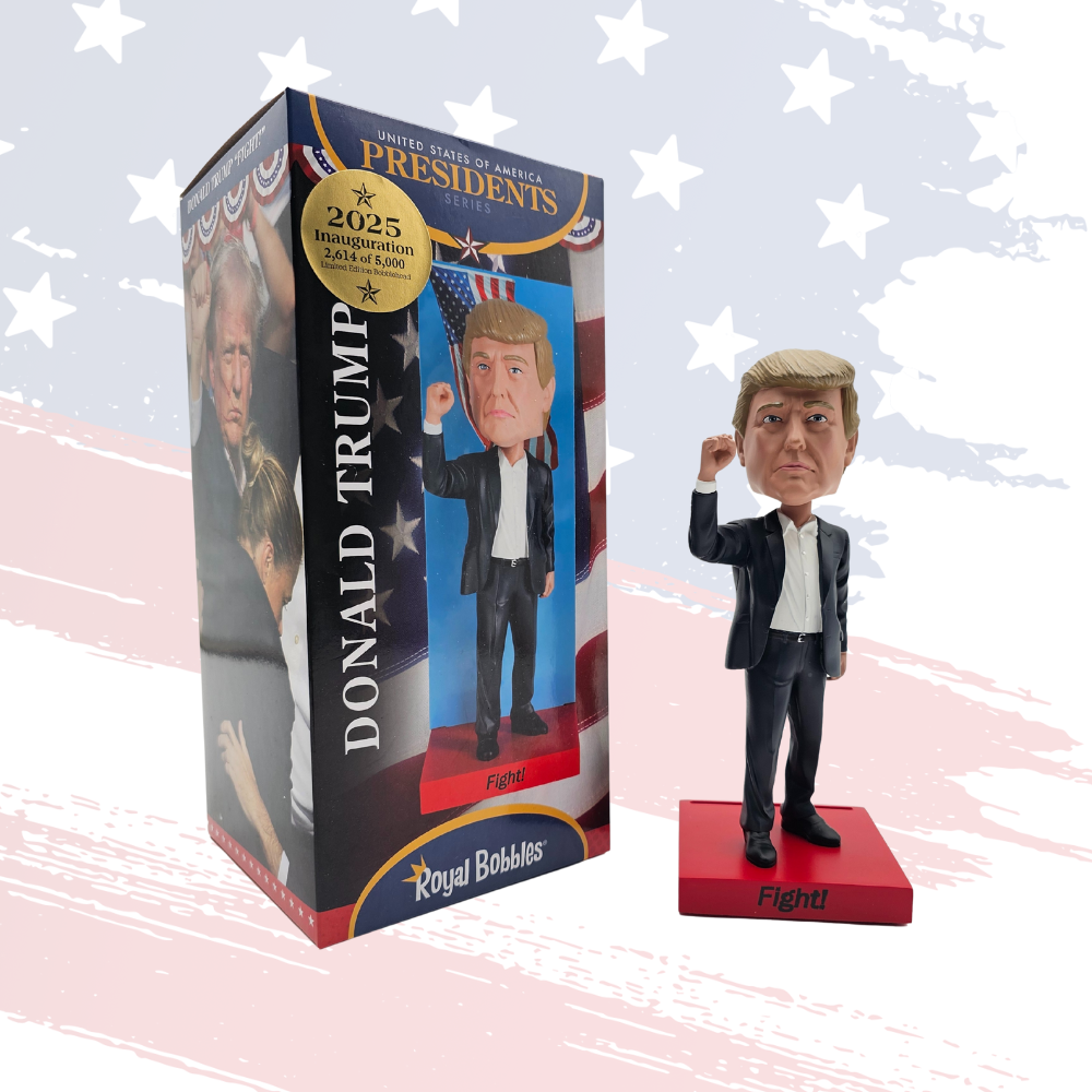 Donald Trump Royal Bobble Fight – Exclusive Numbered Collectible, 8-Inch Hand-Painted Bobblehead