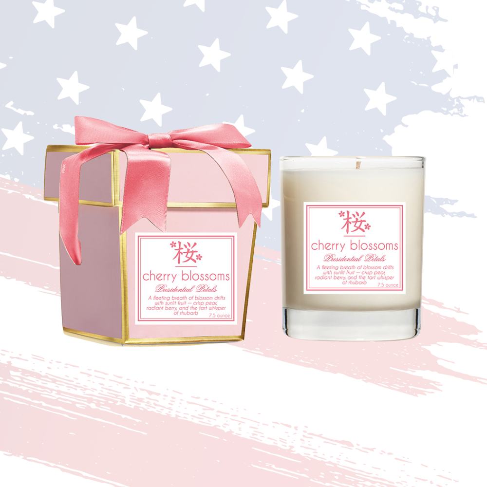Exclusive Presidential Petals Cherry Blossom Candle – Sweet Berry Scent Gift