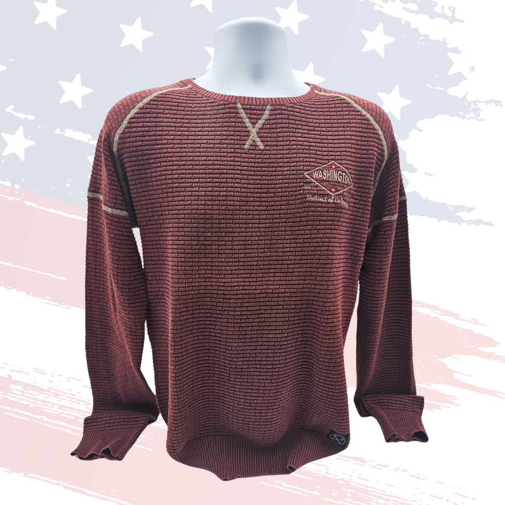 Exclusive Washington, DC Sweater – 100% Cotton | Brick Pattern Design