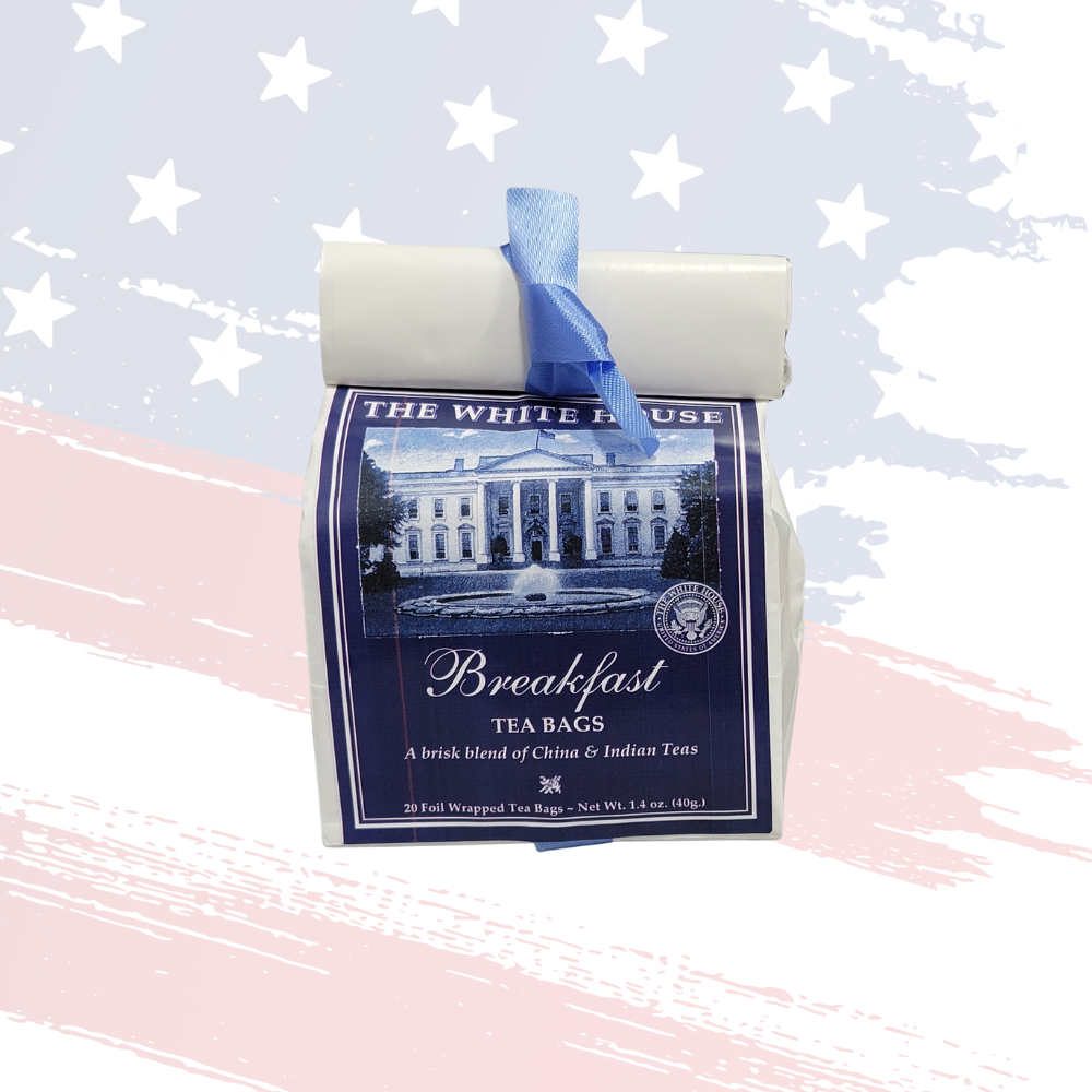 Exclusive White House Breakfast Tea – A Brisk Blend of China & Indian Teas -20 Foil-Wrapped Bags