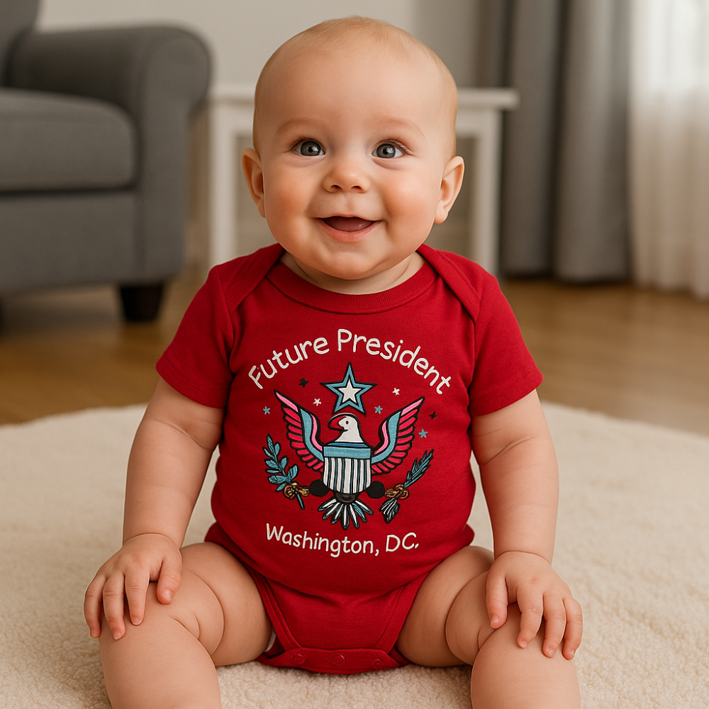 Future President Baby Onesie – Washington, D.C. Design
