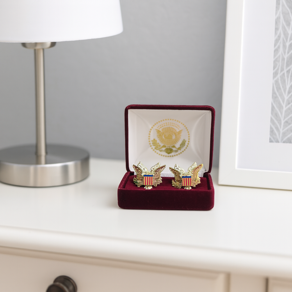 3D Eagle Cuff links2