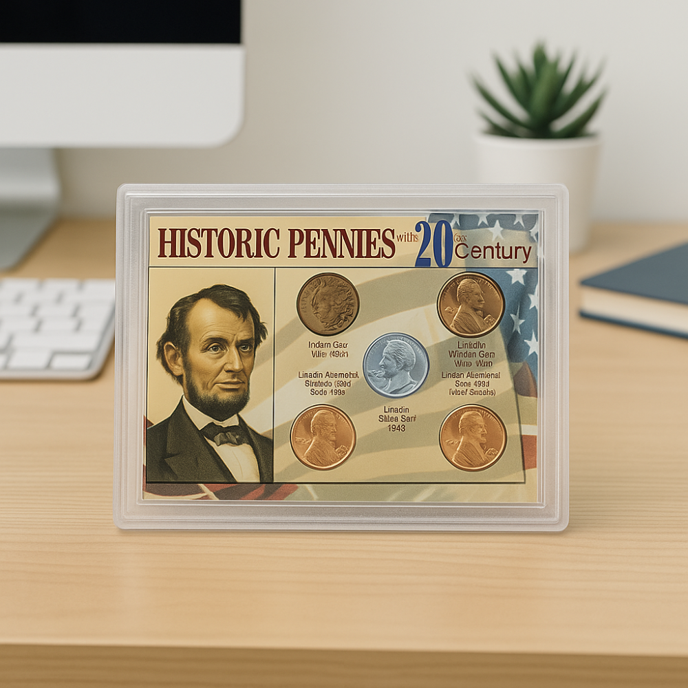 Historic Pennies of the 20th Century Coin Set – Collectible Lincoln Penny Collection