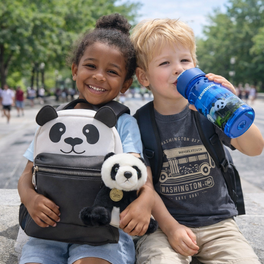 Kids Panda Backpack & Panda Plush EXCLUSIVE Bundle!