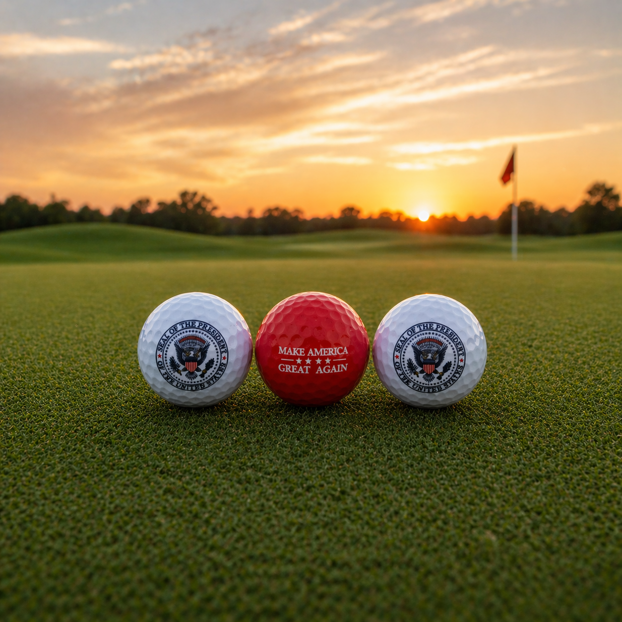 Trump Presidential Golf Ball Set