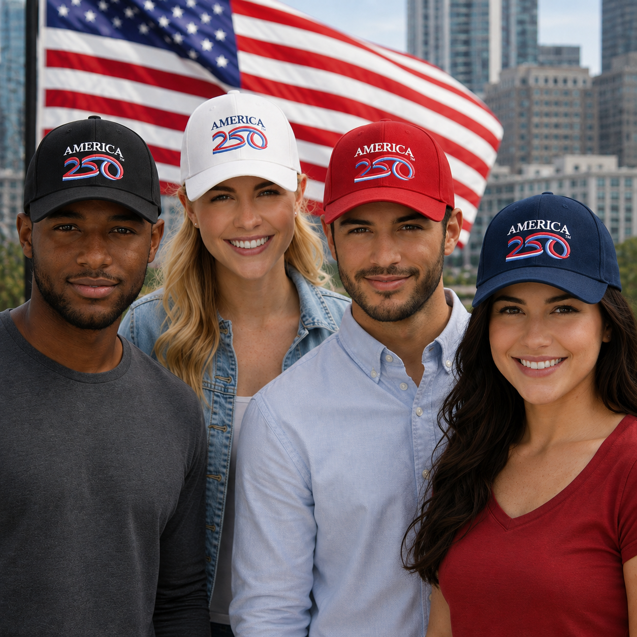 Official America 250 Hat – Limited Edition 1776–2026 Cap - Adjustable Velcro Back Patriotic Hat