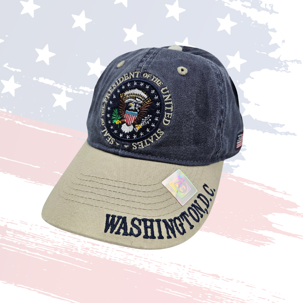 Presidential Seal Cap – Washington, D.C. Embroidered Hat - Two-Tone Design