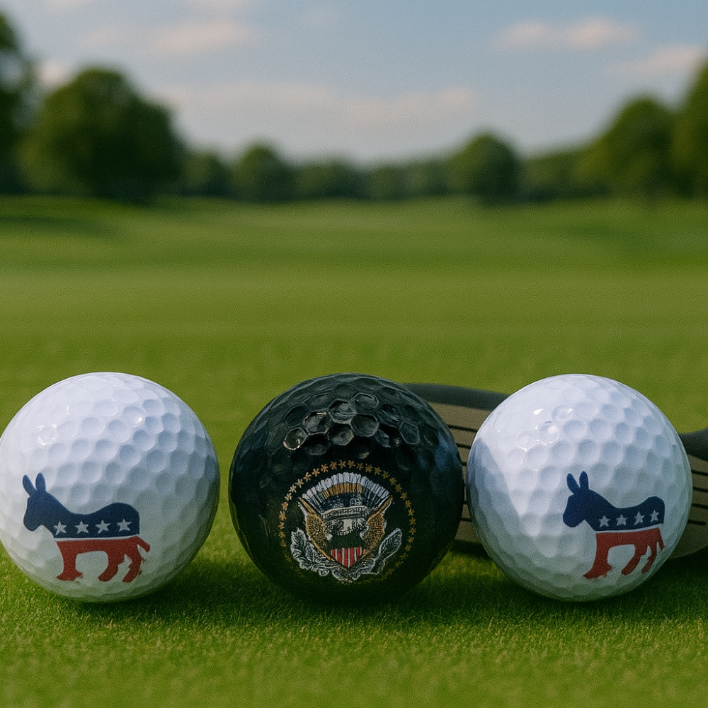 Presidential Seal & Democratic Donkey Golf Ball Set – Washington, D.C. Collectible Gift