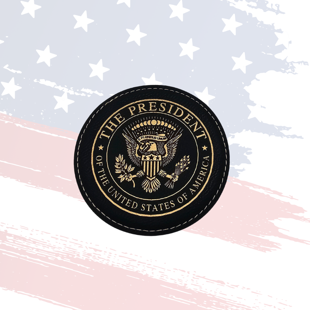 Presidential Seal Leatherette Coaster – High-Quality, Elegant Home & Office Accessory
