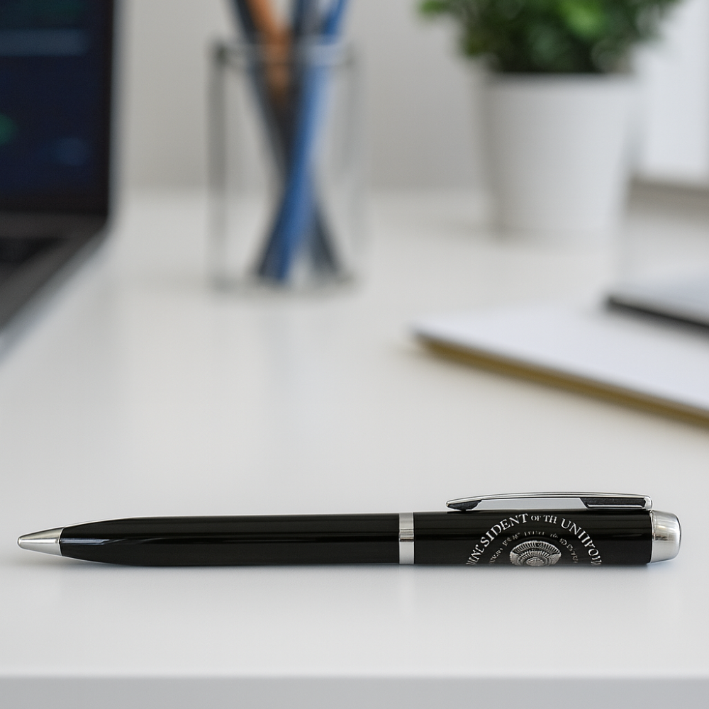 Presidential Seal Pen – Black Heavyweight Pen in Display Gift Box2