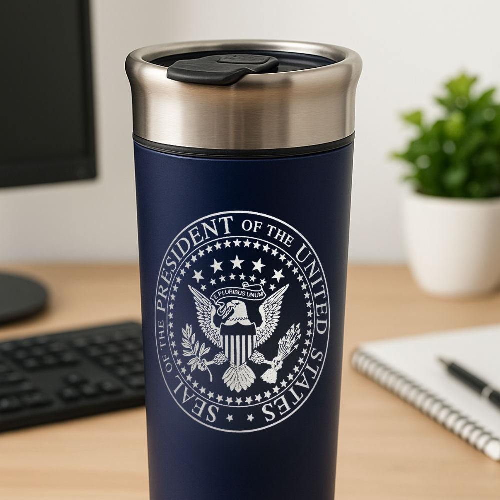 Presidential Seal Travel Tumbler – 16 oz Insulated Travel Cup Limited Quantities