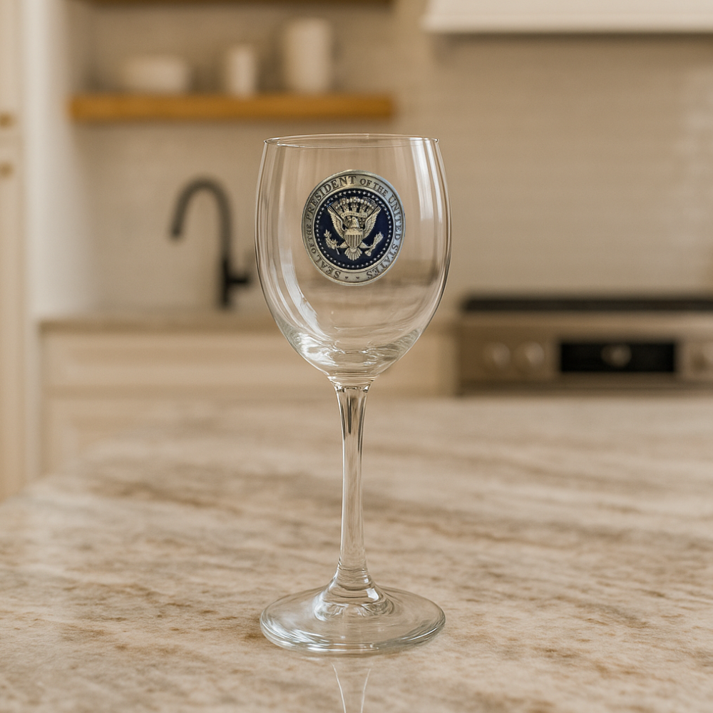 Presidential Seal Wine Glass2