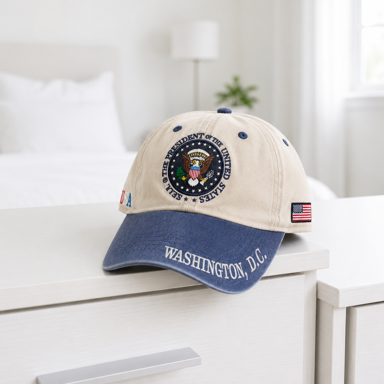 Presidential Seal Hat – Washington, D.C. Embroidered Hat - Two-Tone Design