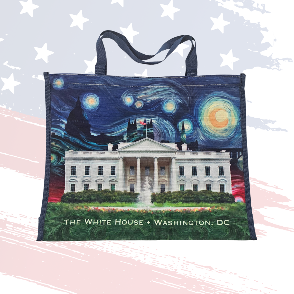 Van Gogh Starry Night White House Canvas Tote – Washington, D.C. Souvenir