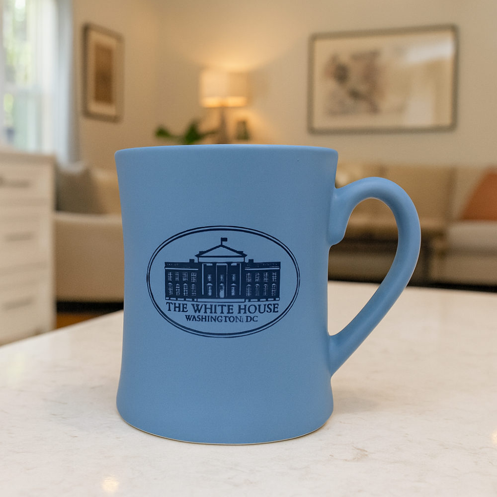 American Sky Blue Ceramic Mug – The White House, Washington, D.C. - Exclusive Gift!