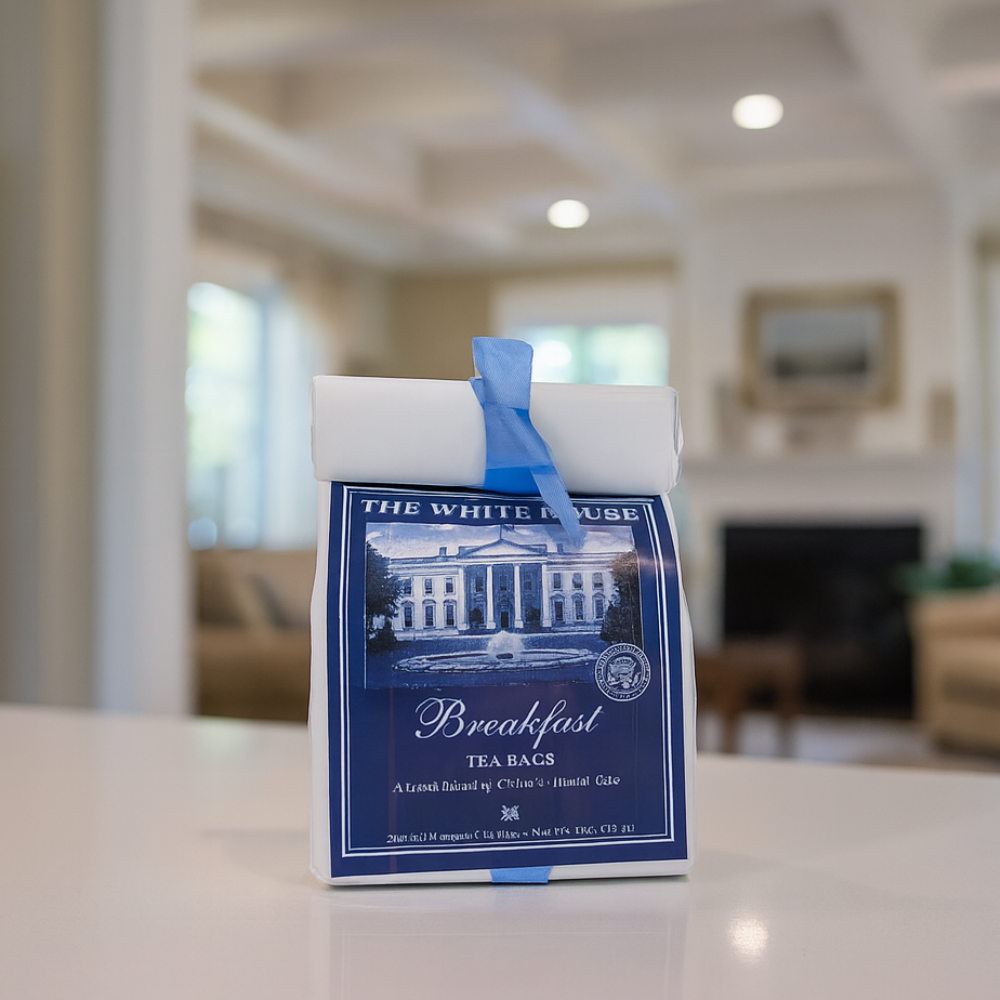 Exclusive White House Breakfast Tea – A Brisk Blend of China & Indian Teas -20 Foil-Wrapped Bags