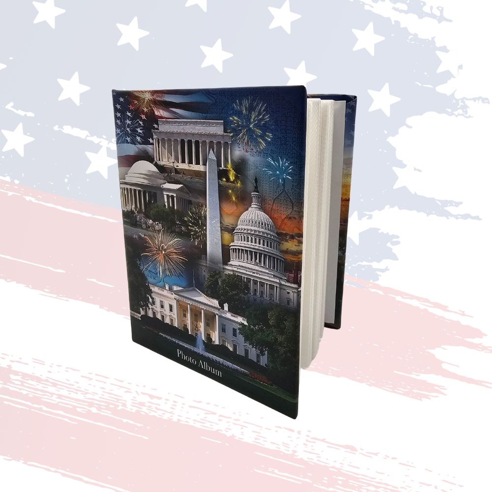 Washington DC Full-Color Icon Photo Album – Exclusive Keepsake for 4x6 Photos