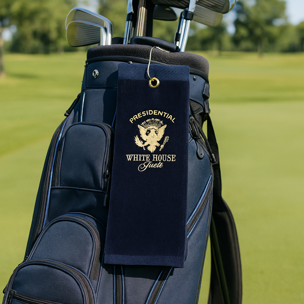 White House Guest Golf Towel - Navy2