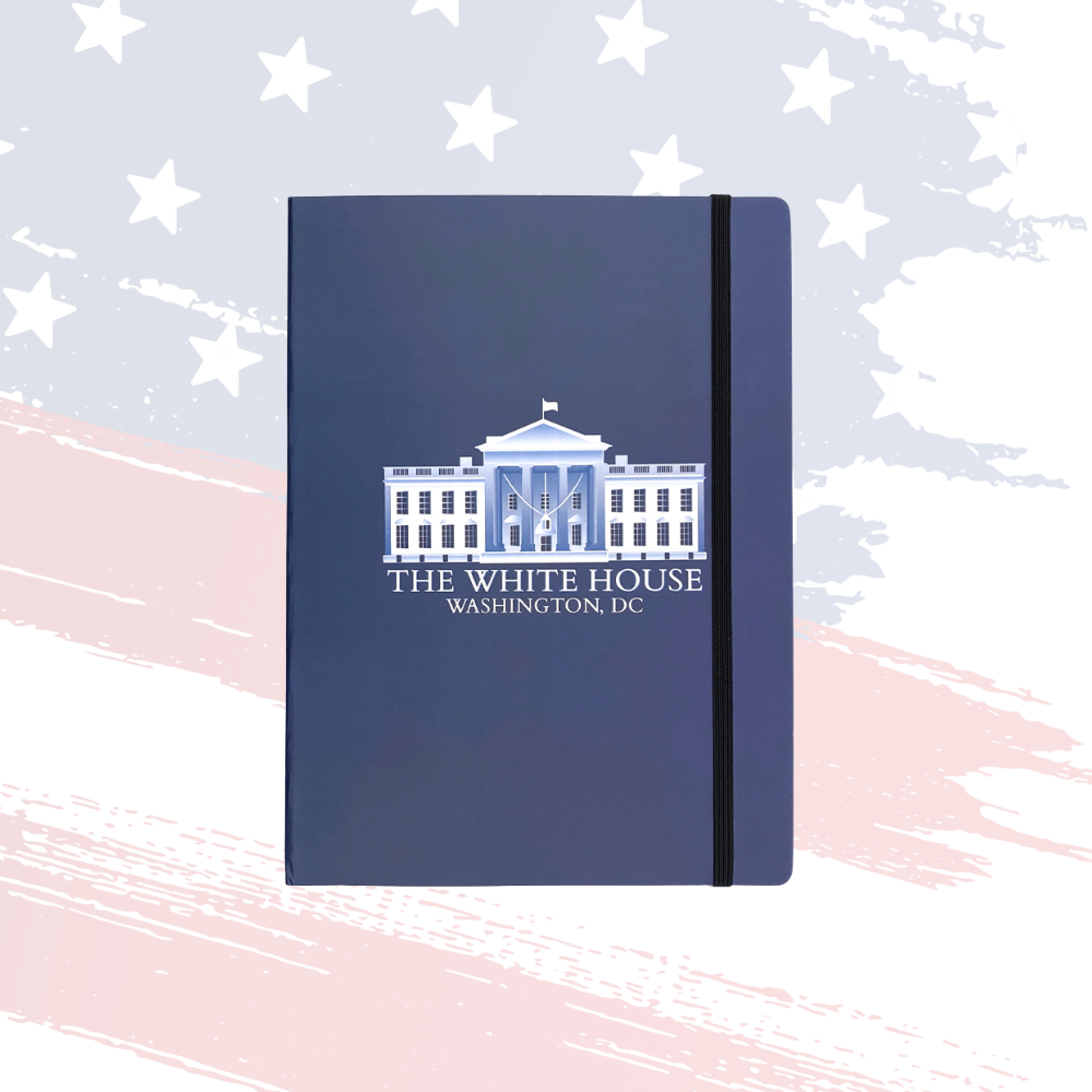 White House Navy Journal – Elegant Lined Notebook for Thoughts & Ideas