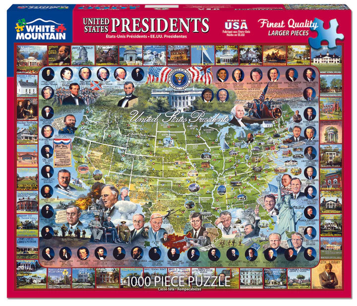 United States Presidents Collage 1000 Piece Puzzle