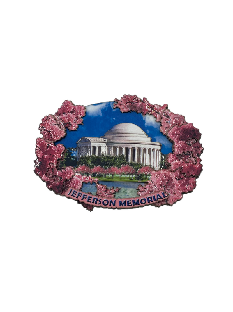 Jefferson Memorial Cherry Blossom Magnet
