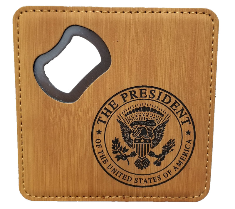 Presidential Seal Bottle Opener Coaster