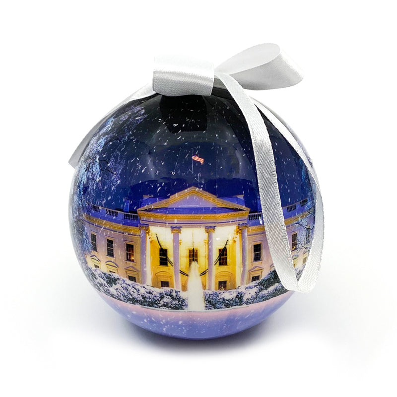 Winter White House Ornament Ball