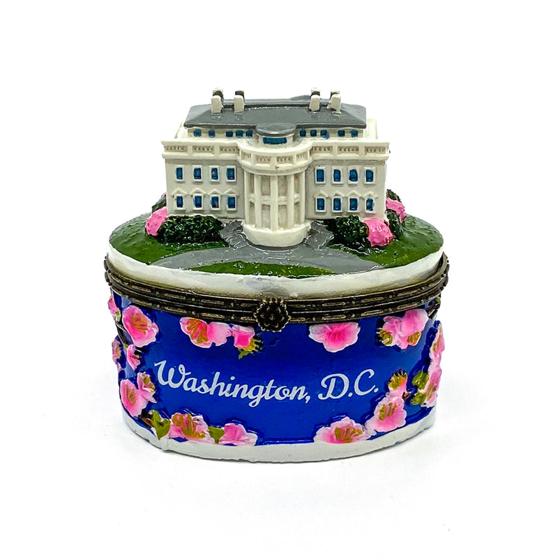 Trinket Box- Cherry blossom White House