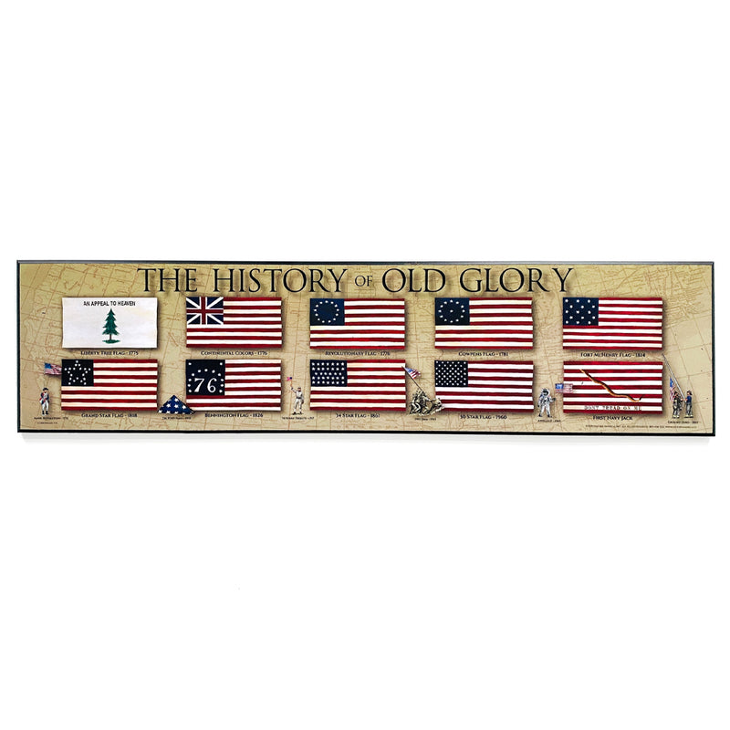 History of Old Glory Plaque