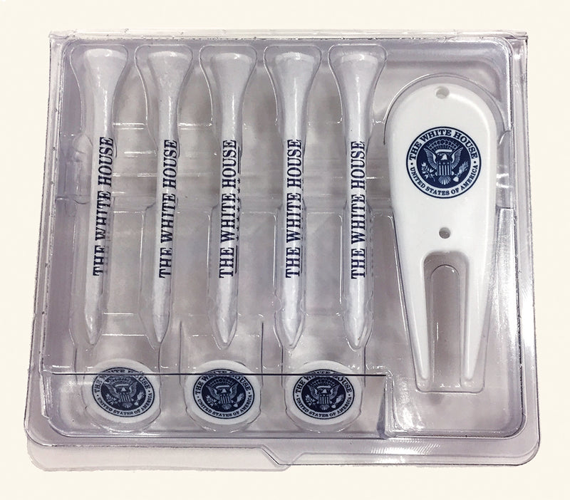 Presidential Seal Golf Tee And Marker Set