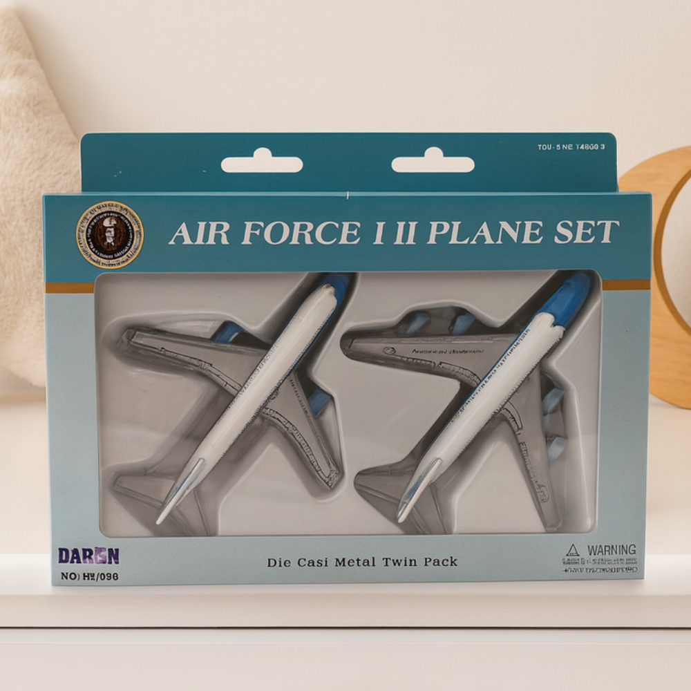 Air Force One Die-Cast Metal Twin Plane Set – Collectible Presidential Aircraft Toys | Educational & Fun for Kids