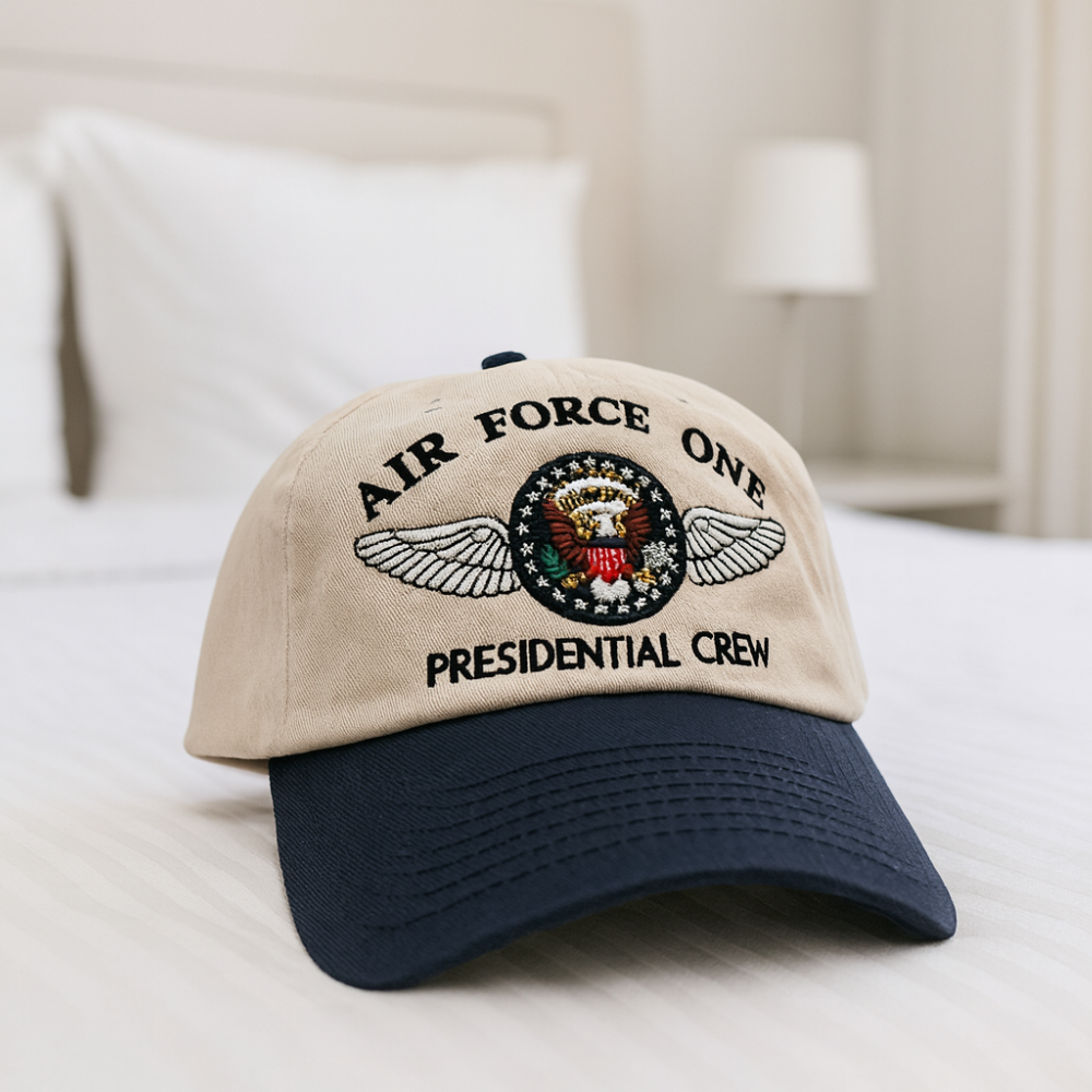 Air Force One Presidential Crew Cap - Navy/Tan2
