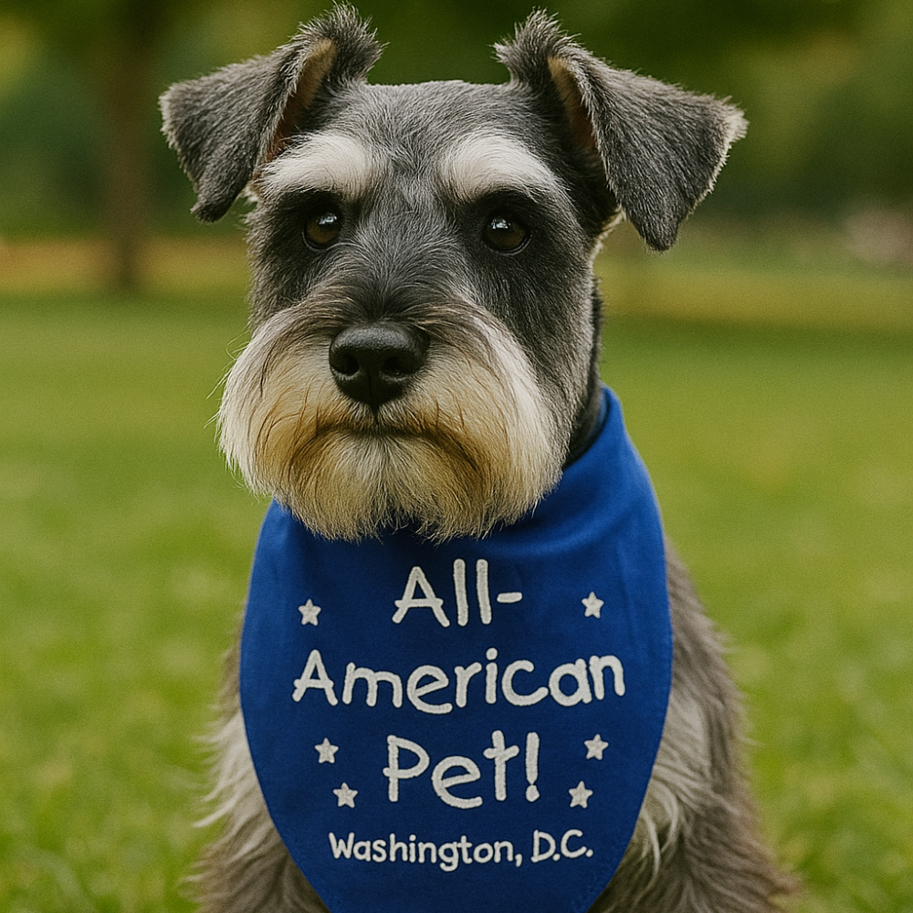 All-American Pet Bandana – Patriotic Dog Bandana - Blue