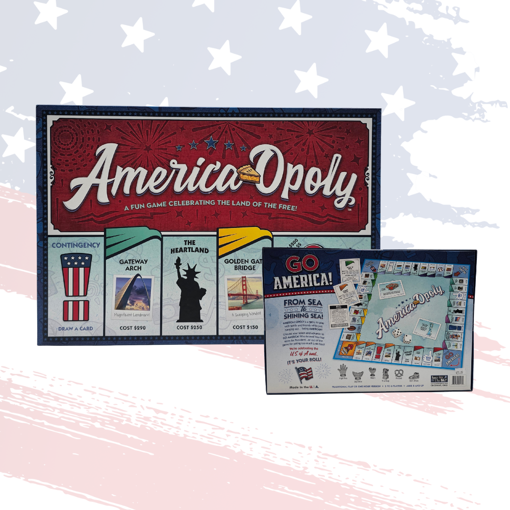 America-Opoly Board Game – Patriotic Family Fun Inspired by the USA