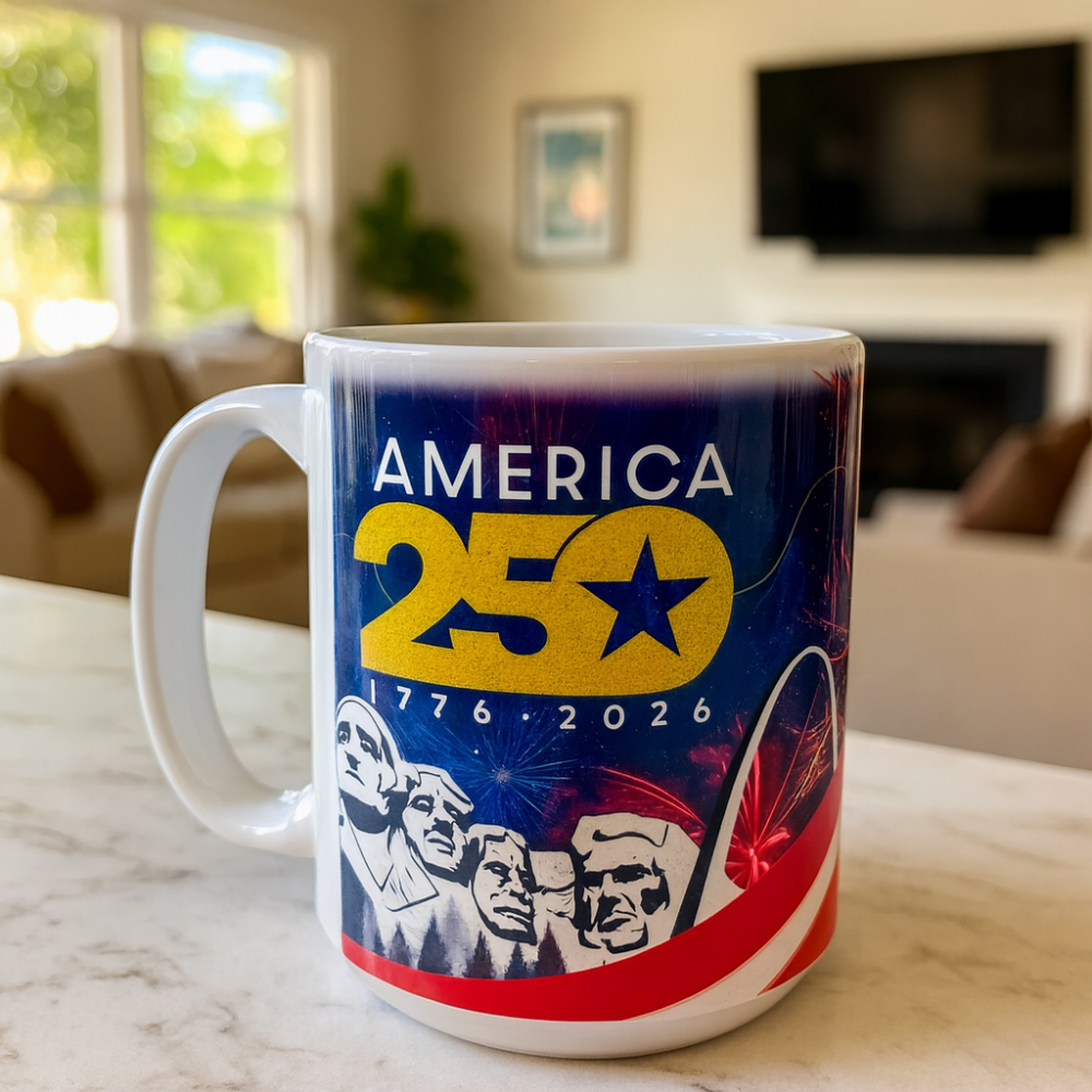 America 250 commemorative mug