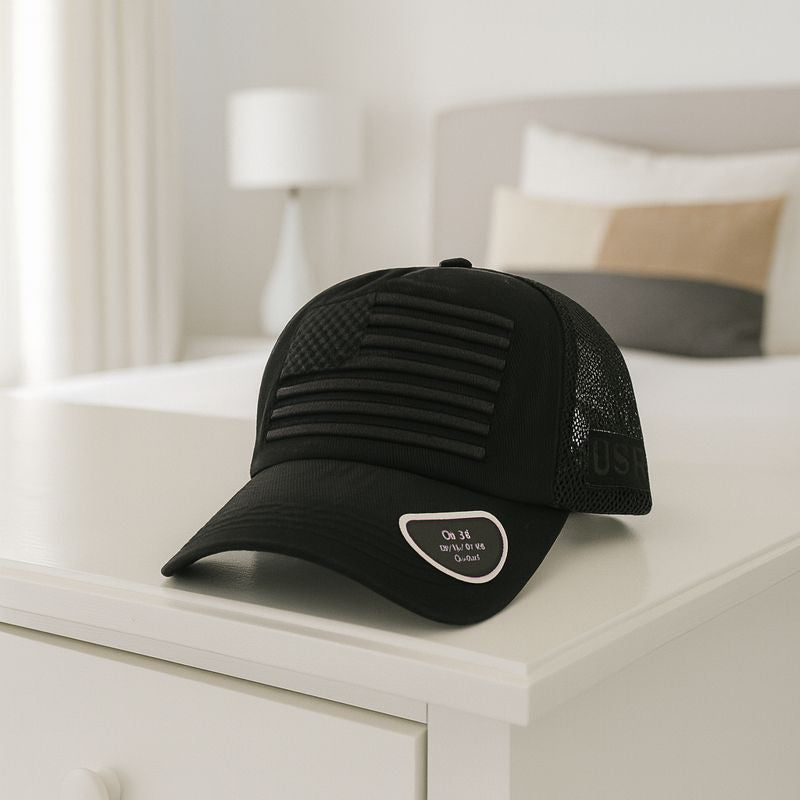 Black American Flag Hat Washington DC