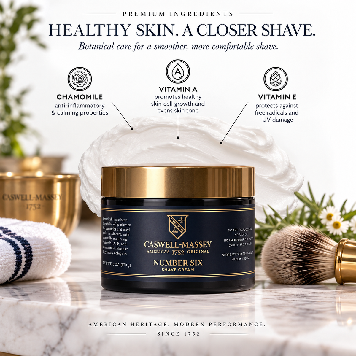 Caswell-Massey Number Six Shave Cream – Historic George Washington Fragrance