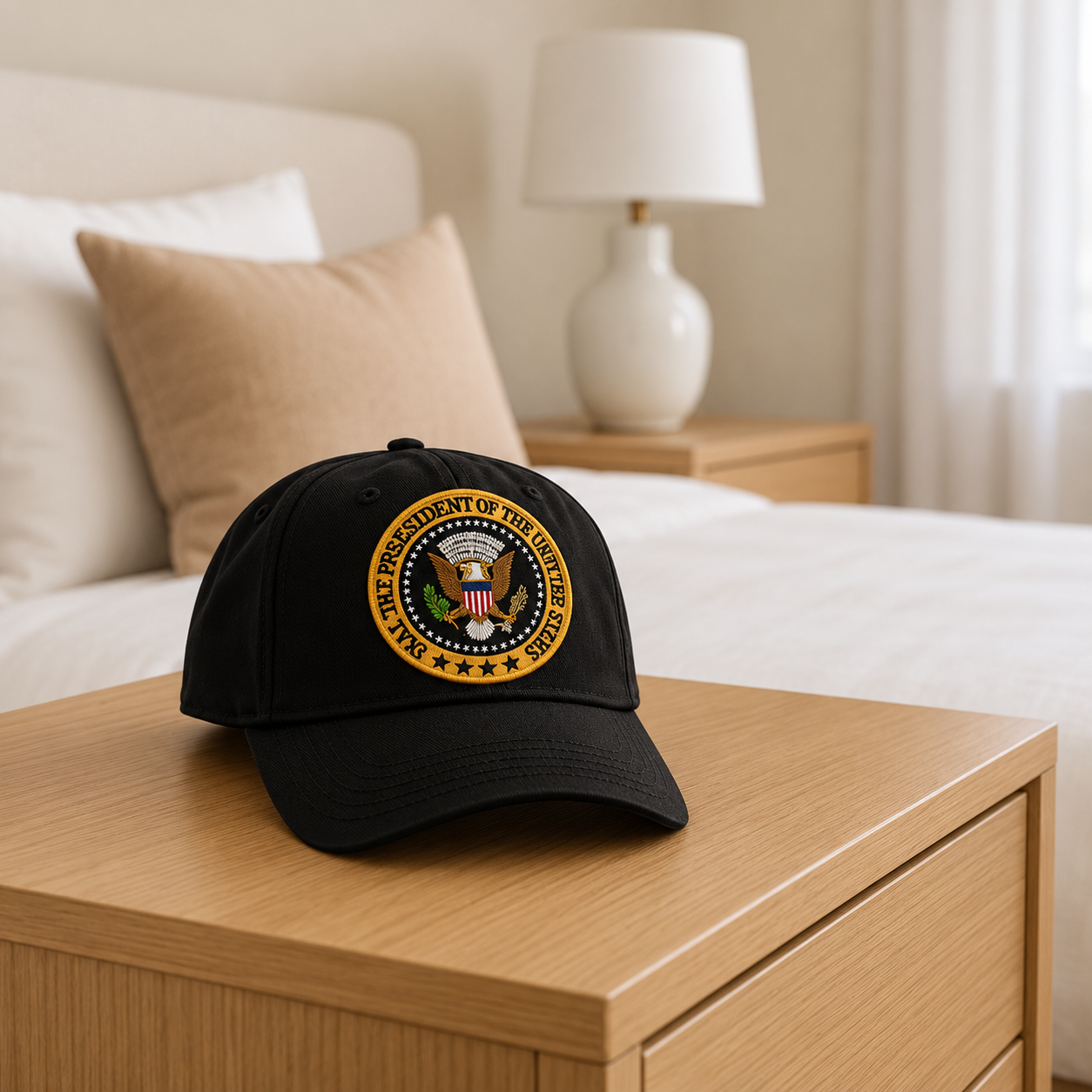 Presidential Seal Hat Navy Blue Embroidered Adjustable Cap