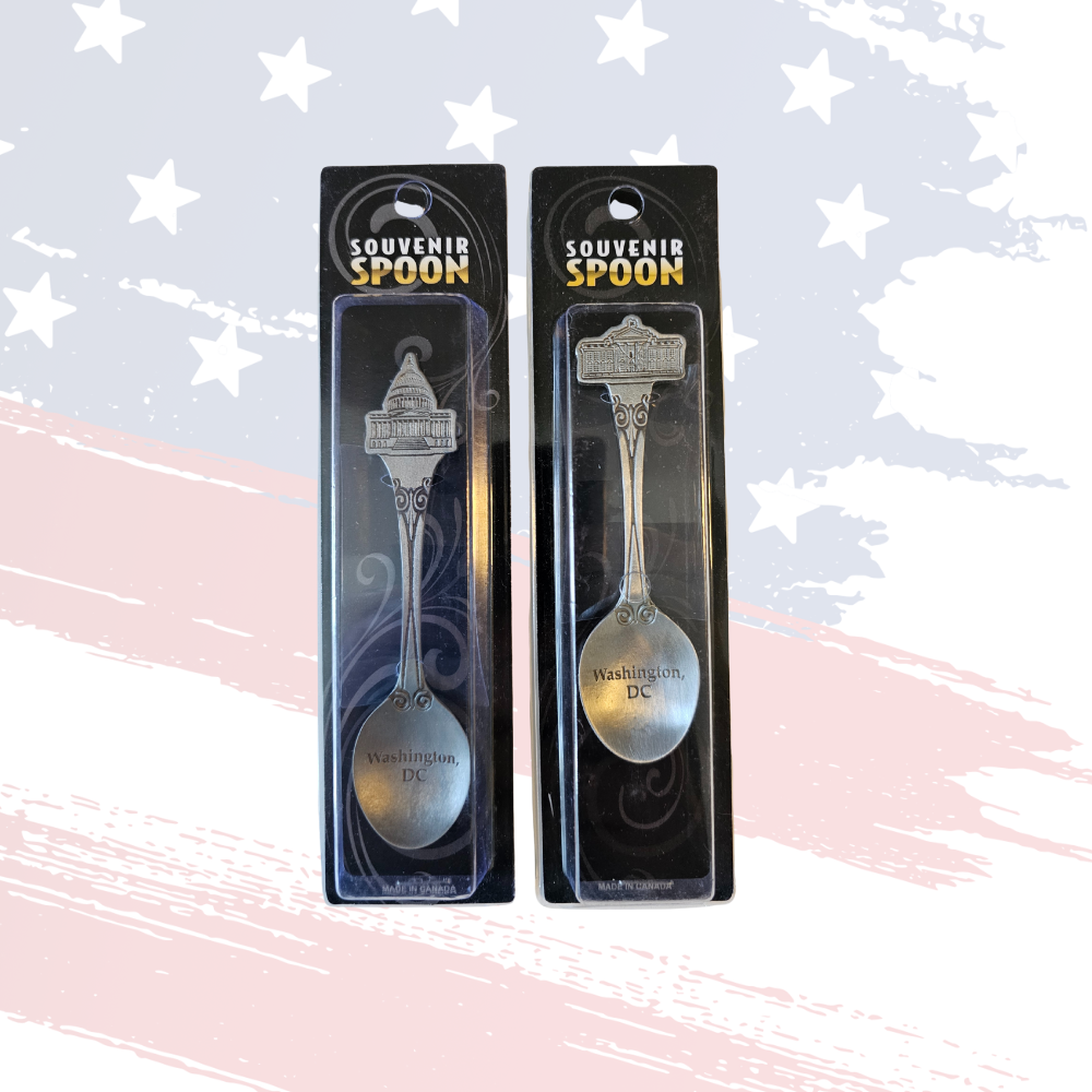 Collectible Washington, D.C. Spoon Set – Pewter White House & Capitol Souvenir (Limited Edition)
