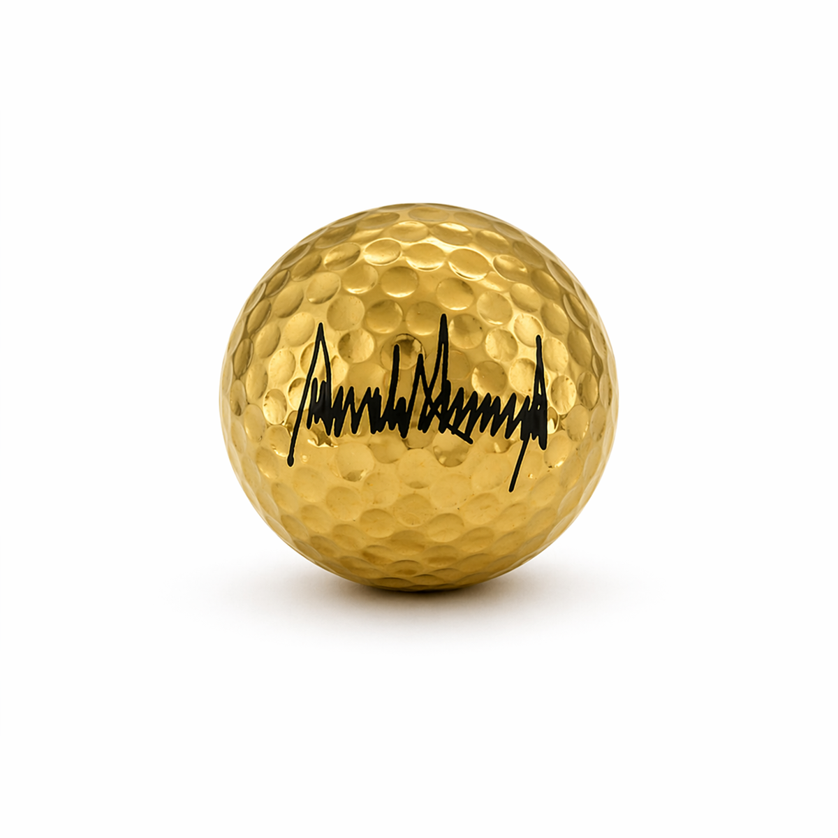 Exclusive Donald Trump Signed Gold Ball – White House Gifts, Washington D.C. Collectible