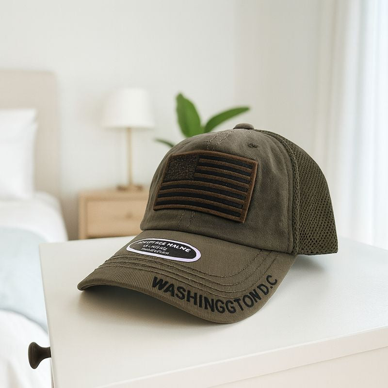 Army Green American Flag Hat