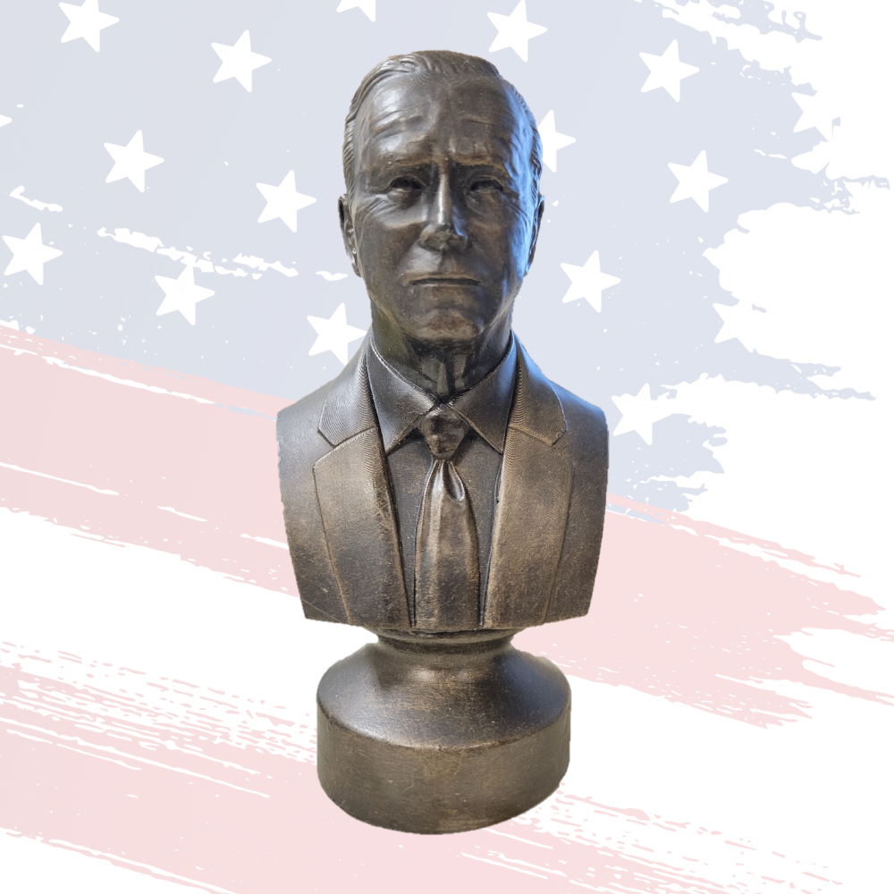 Joe Biden Bronze Bust – 6" Tall Collectible Presidential Statue