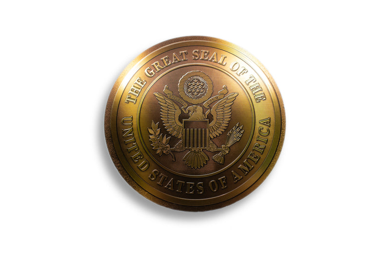 Gold Metallic Presidential Seal Magnet - Large