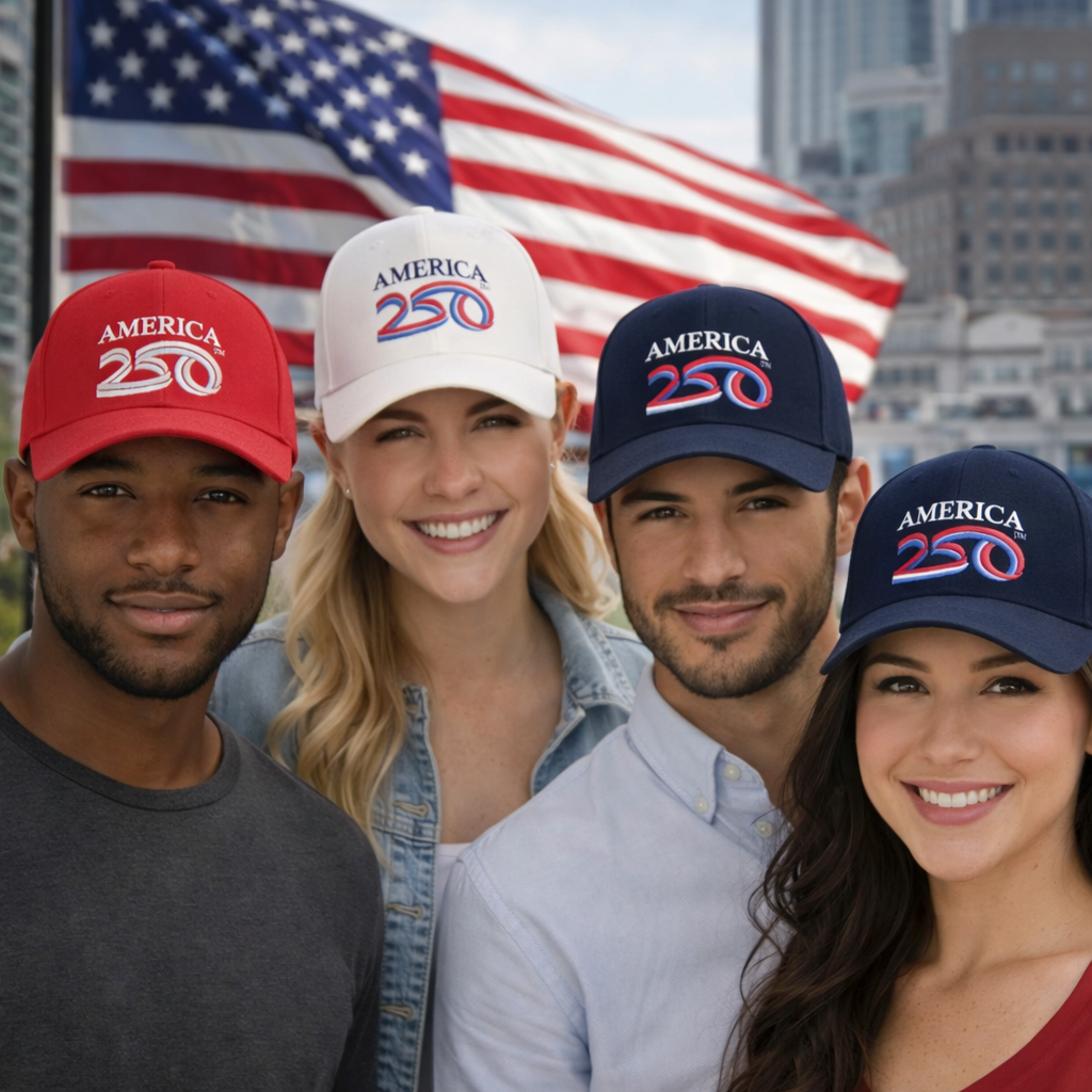 Official America 250 Hat – Limited Edition 1776–2026 Cap  - Adjustable Velcro Back Patriotic Hat
